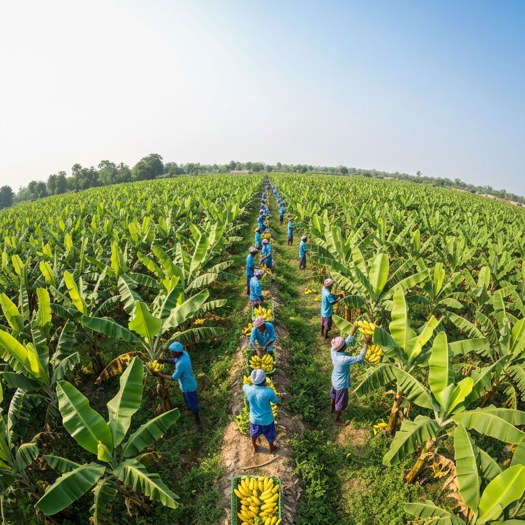 Banana farm in Jalgaon